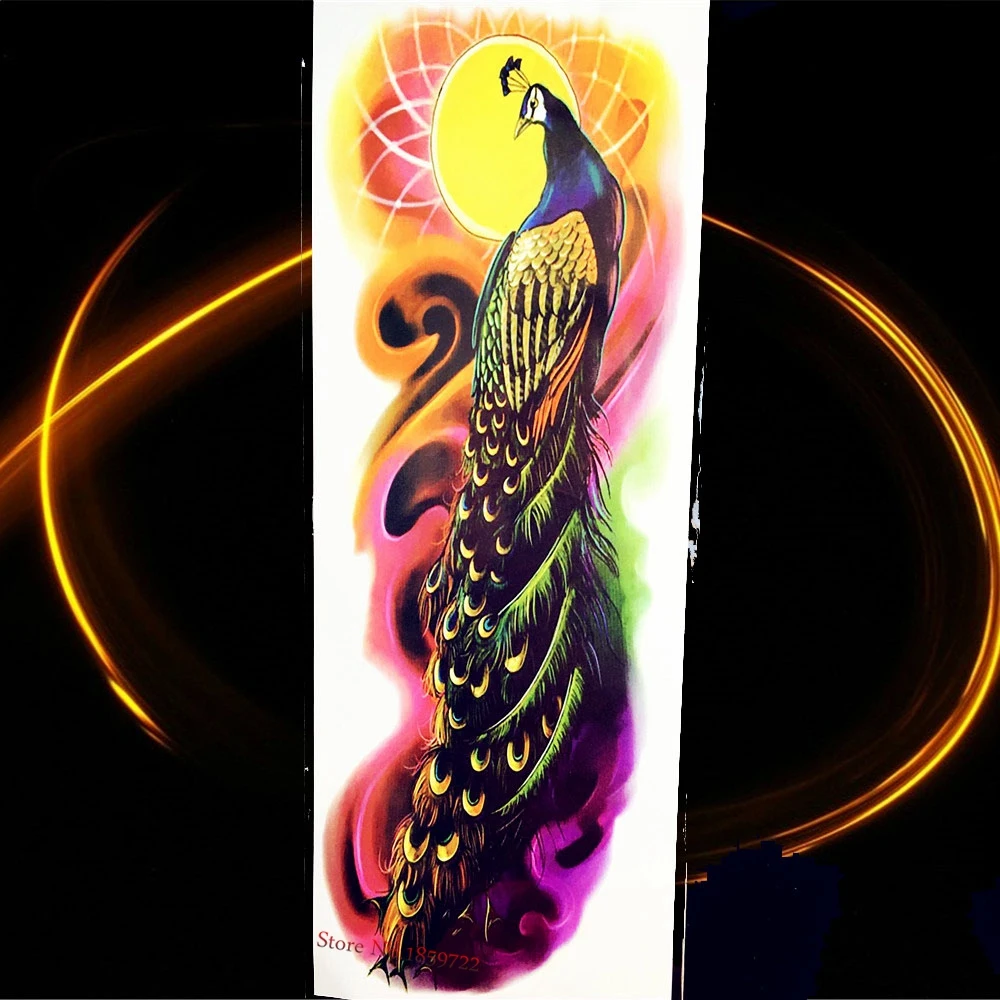 Sexy Sakura Girl Lotus Temporary Tattoo Stickers Henna Flower Waterproof Fake Flash Big large Body Art Arm Shoulder Bracelet |