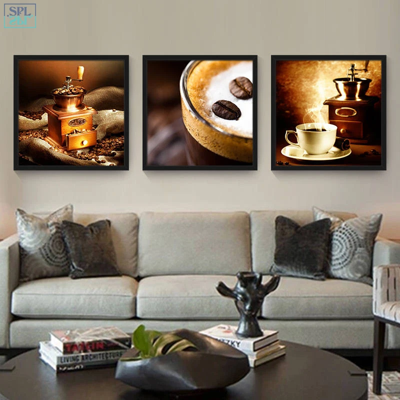 SPLSPL винтажный кофе плакат Настенные картины для кухни холст художественные
