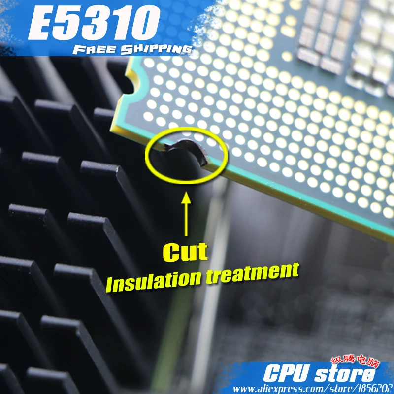 Intel Xeon e5310 1.6 ГГц/8 м/1066 мГц/Процессор равно LGA775 Core 2 quad Процессор работает на плата