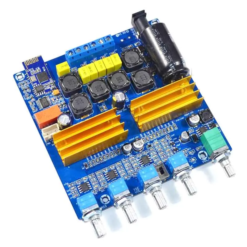 KYYSLB Домашнее аудио 100 Вт+ 2*50 Вт TPA3116 4,2 5,0 Bluetooth усилитель плата высокой мощности 2,1 цифровой HIFI усилитель плата