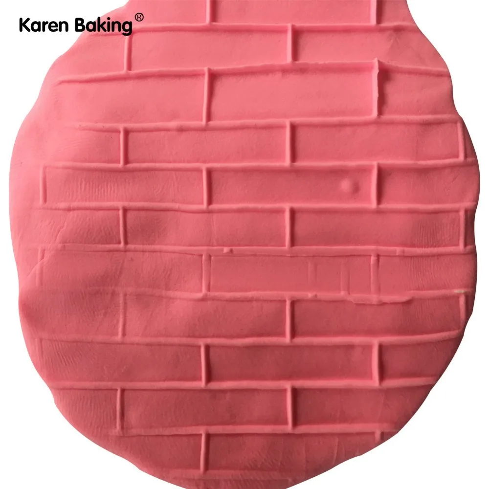 Городской стены текстурированные тиснение прозрачный акриловый Скалка торт