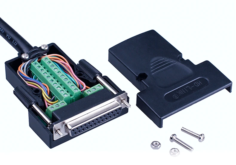 D-SUB разъем DB25 мужской/женский 25Pin разъем DB25 Breakout терминал Solderless разъемы