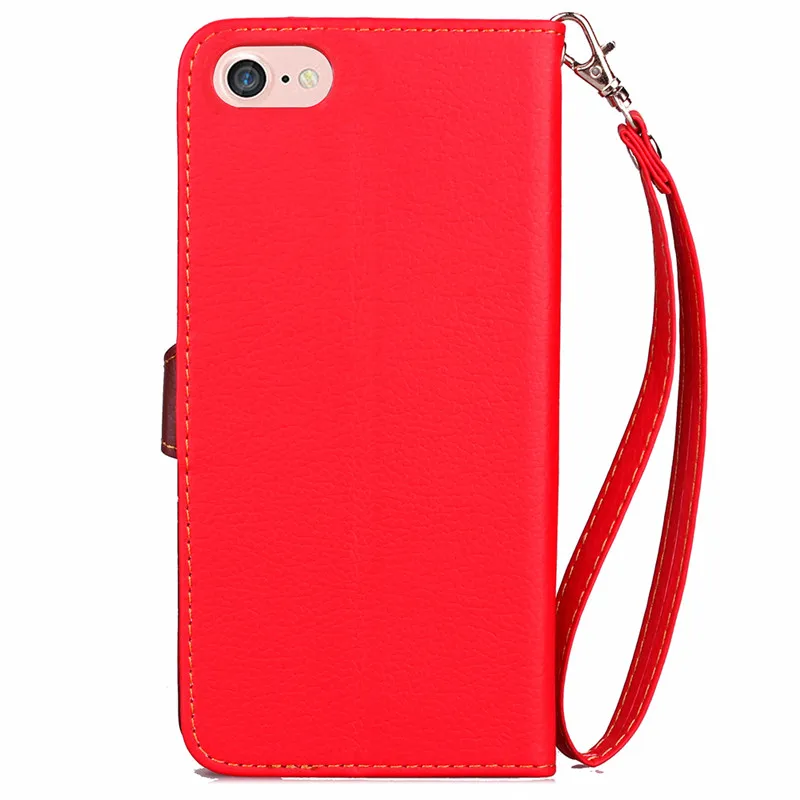 Новый кожаный силиконовый чехол личи для iPhone 7 4 &quot/7 Plus 5 5&quot телефона