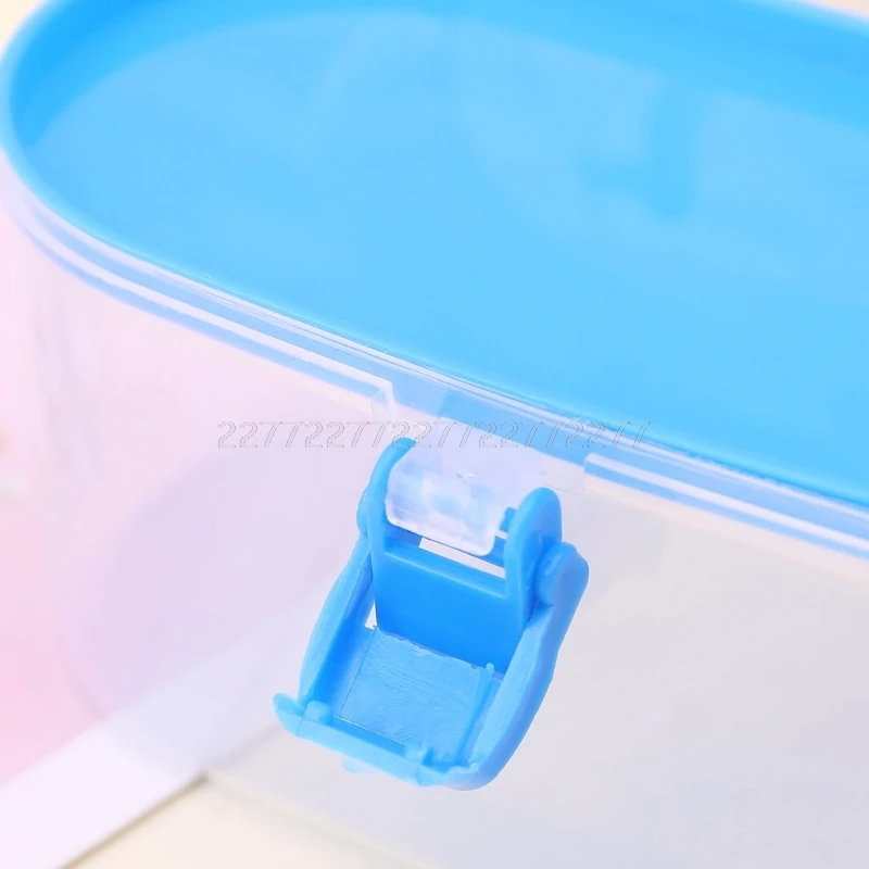 Пластиковый ящик для хранения двойной слой косметики аптечка первой помощи