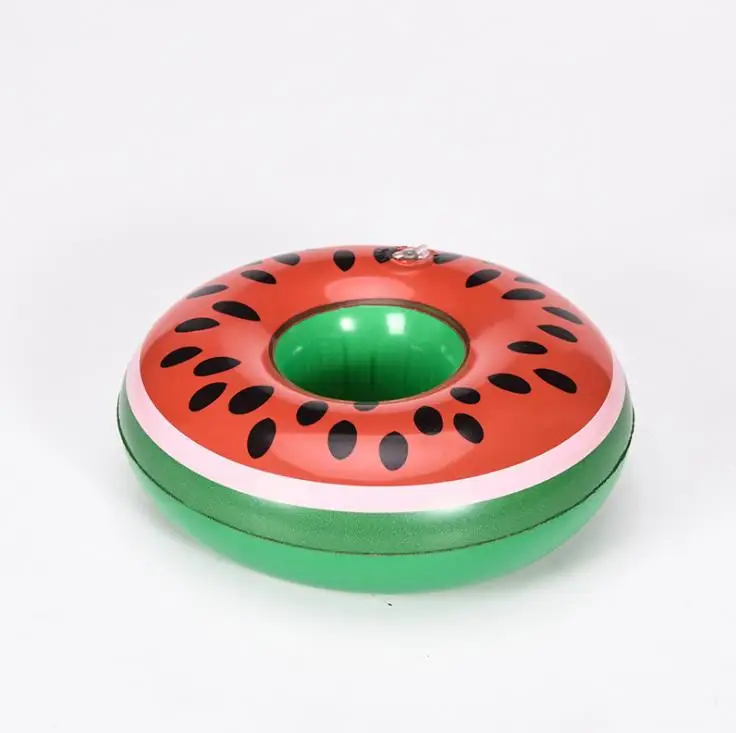 watermelon Надувной подстаканник Единорог Фламинго держатель для напитков плавательный бассейн поплавок игрушки для ванной вечерние Декоративные подставки для развлечения - Цвет: watermelon