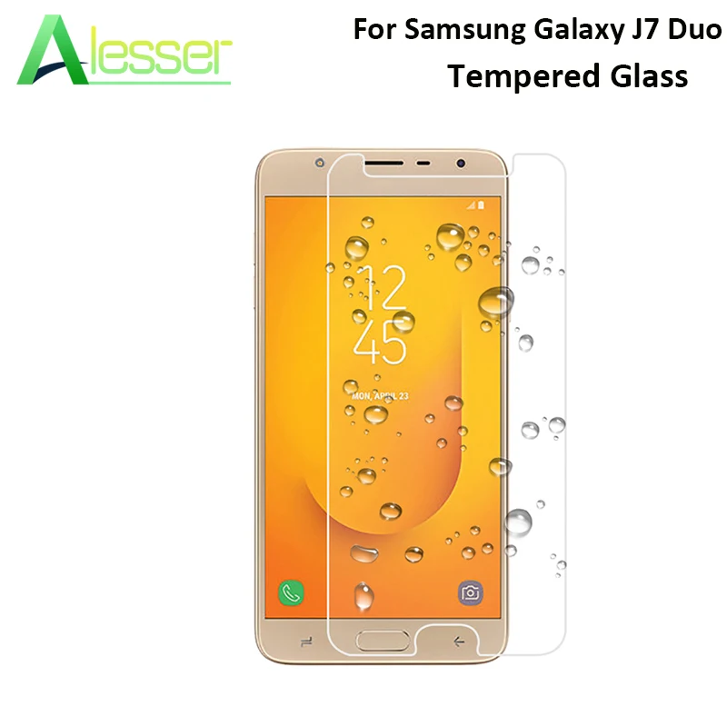 Alesser для samsung Galaxy J7 Duo закаленное Стекло фильм Экран протектор Анти разбиться