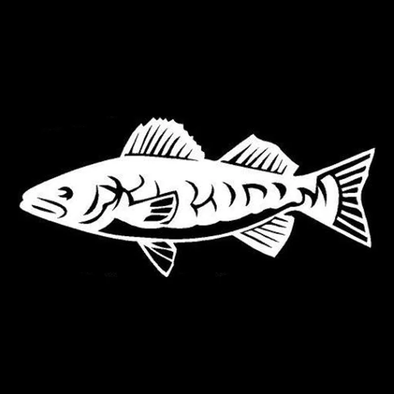 Декоративные наклейки для Walleye Mania Fish 16 5 см * 7 4 стилизации автомобиля