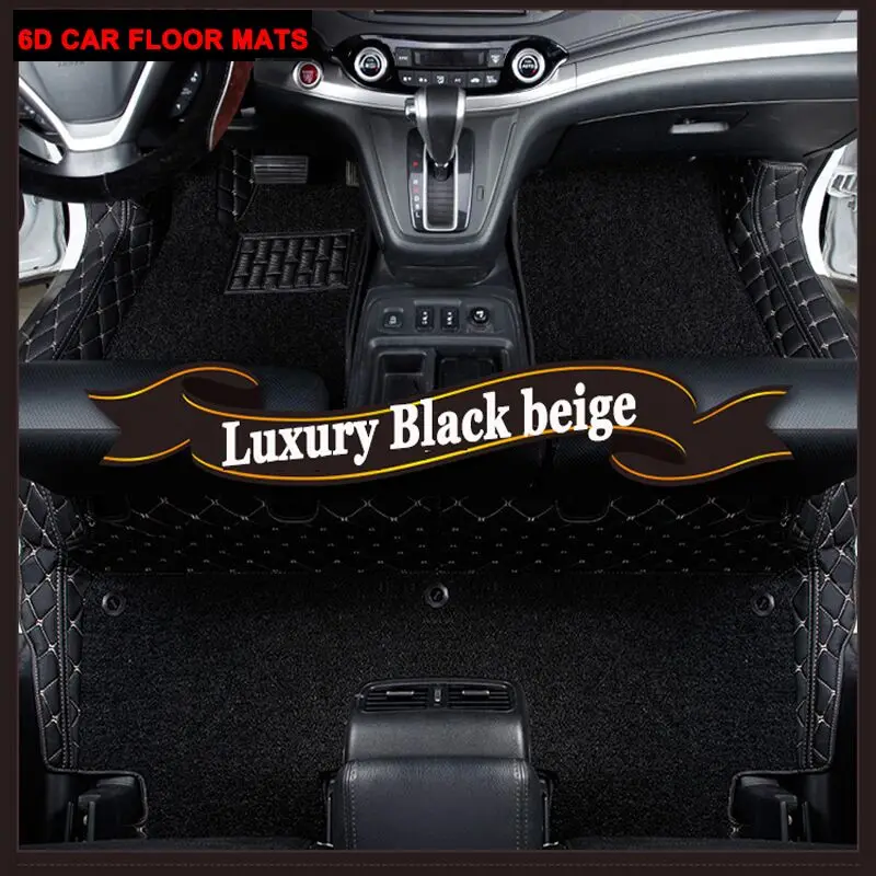 

Custom car floor mats Case for Hyundai ix25 Elantra SantaFe Sonata Solaris Tucson leather Anti-slip carpet liners
