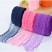 10 meters a roll 4 5cm color lace clothing underwear diy accessories handmade material embroidery sewing decorative lace fabric