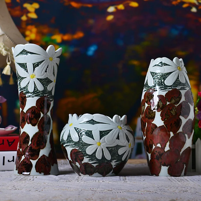 Корейское искусство Керамика три набора теплой домашней мебели Цзиндэчжэнь