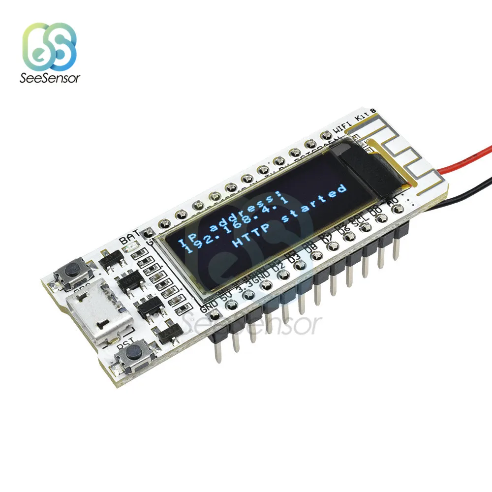 0 91 'ɾSP8266 WIFI чип дюймов OLED CP2014 32 Мб Flash ESP 8266 модуль Интернет вещей плата PCB для
