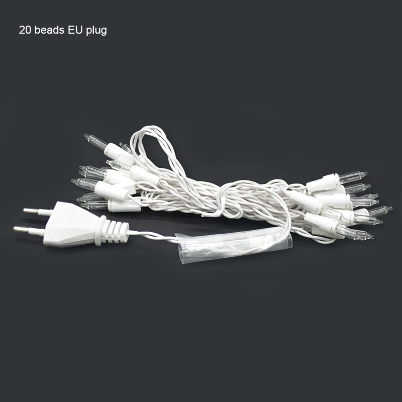 Feimefeiyou ватный шарик 20-beads AA на батарейках гирлянды для свадьбы, сада, вечерние украшения(серый сериал