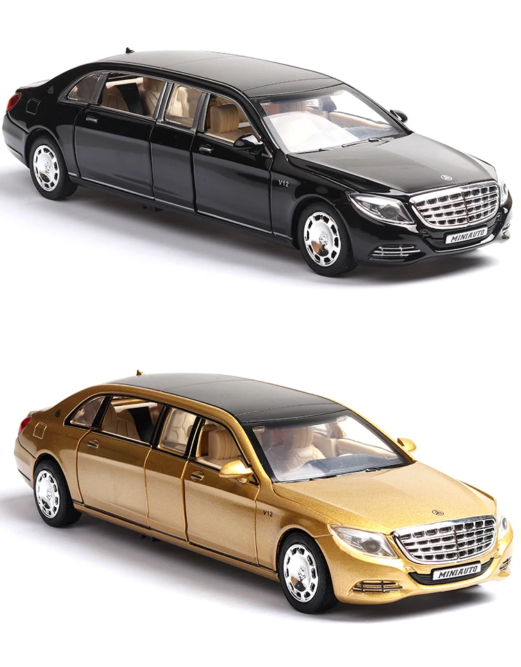 1:32 Maybach S650 Diecasts& Toy Vehicles модель автомобиля со звуком и светильник коллекция автомобиля игрушки для мальчика Детский подарок brinquedos