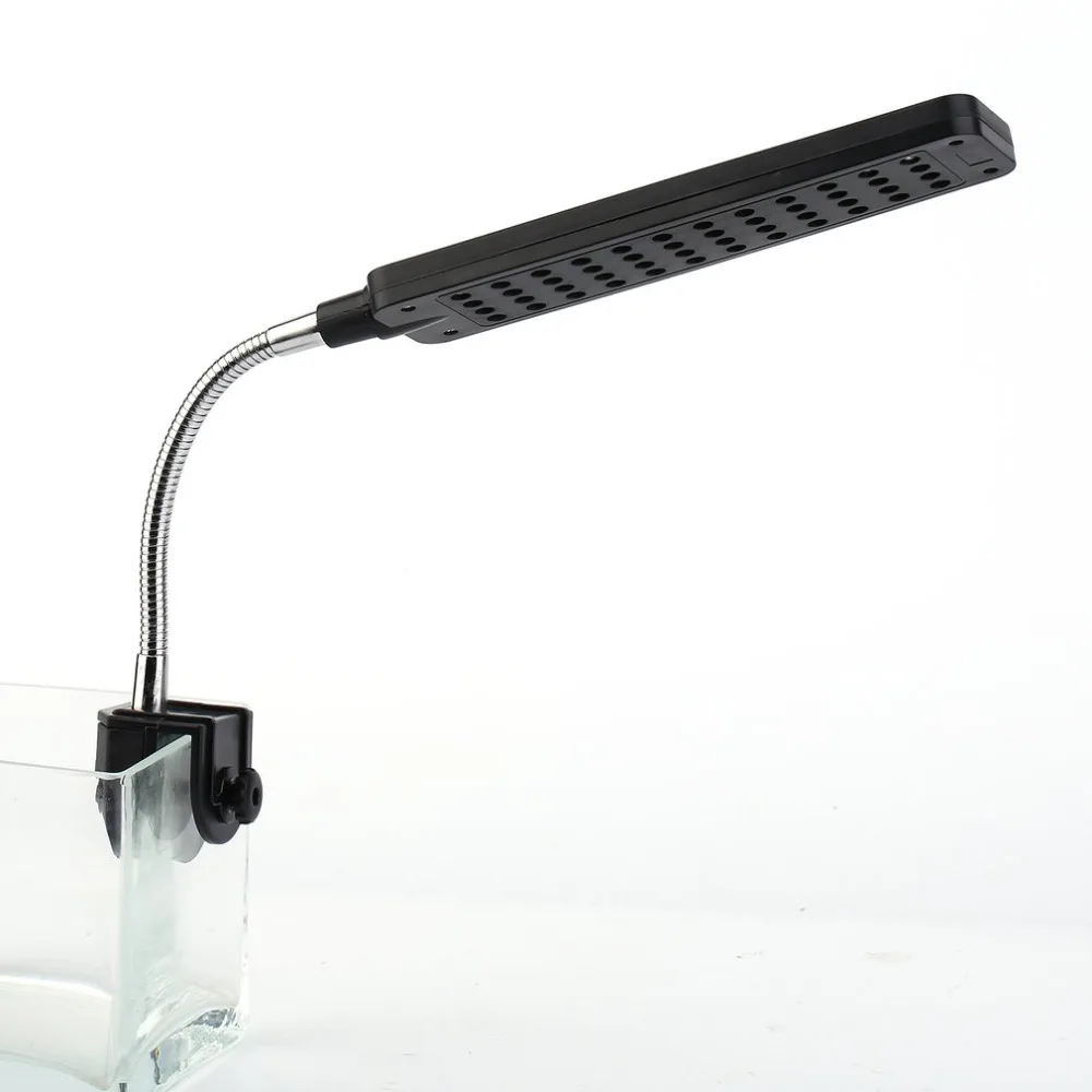2018 Brand New 48 LED Aquarium Fish Plant Light 2 Mode Clip White &ampBlue Bulb Lamp Adjustable Drop Shipping | Освещение