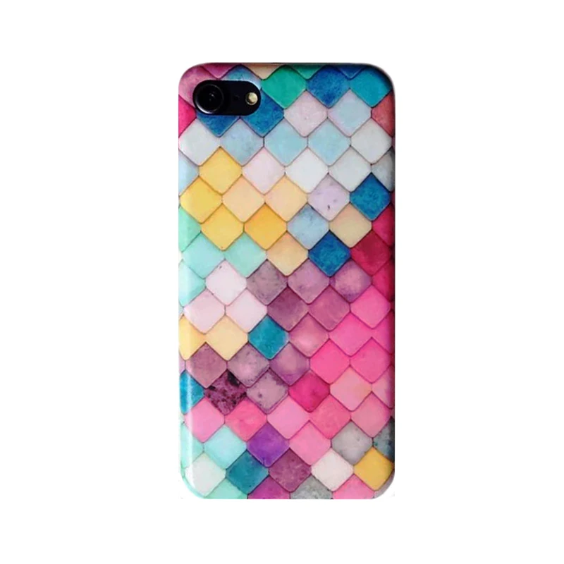 2016 Мода мультфильм сказка радуга цвет русалка принцесса рыбья чешуя soft case cover Для
