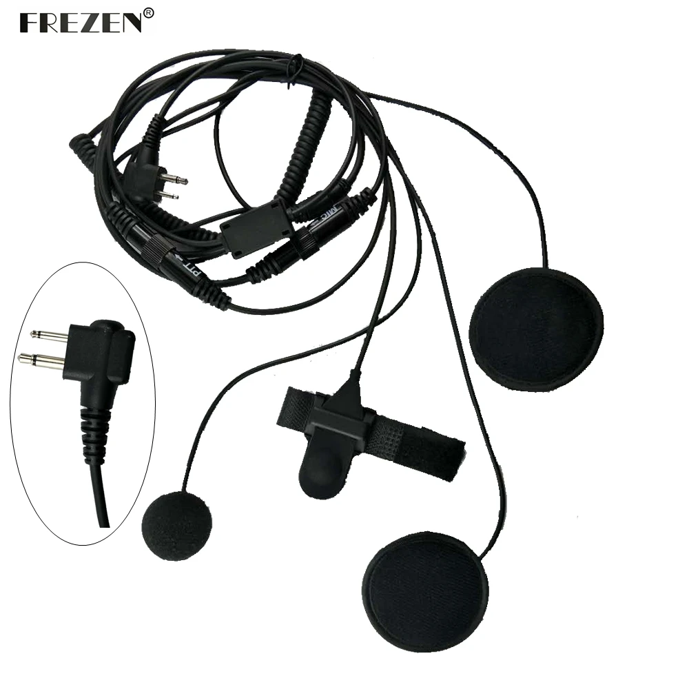 2 pin Motorcycle Full Face Helmet Headset Earpiece For Motorola GP68, GP88, GP88S CP150, CP200 XTN446 CT150, CT250 Radio