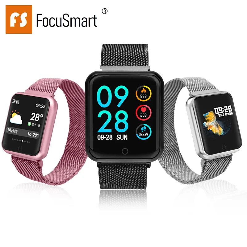 2019 Focusmart Новый P68 Смарт часы многоязычные библиотека слово Измерение частоты