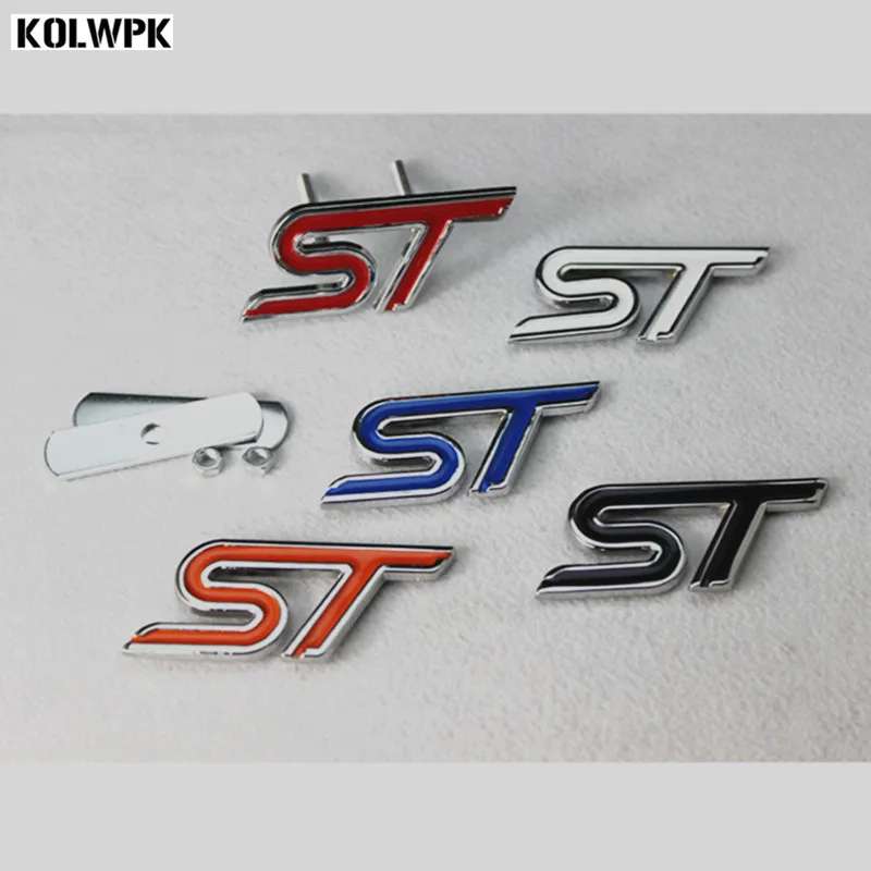Металлическая передняя решетка на капот ST эмблема для гриля логотип автомобиля