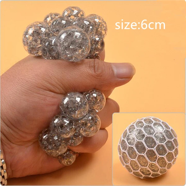 Забавный мяч для снятия стресса Novetly Squeeze Ball для рук, упражнение на запястье, анти-стресс, слизи, мяч, игрушка, красочная Радуга, мягкие игрушки для животных