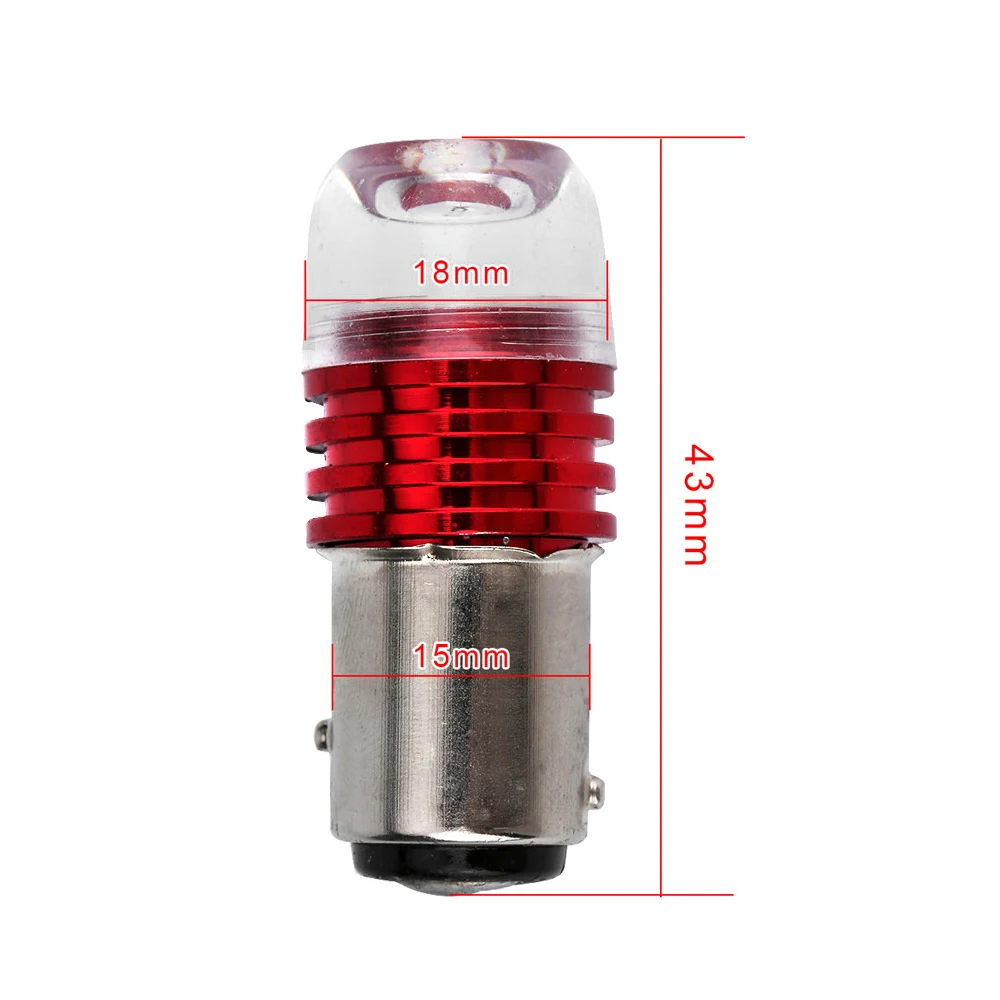 2 шт. Авто 1157/2357 led BAY15D P21/5 Вт проблесковая вспышка светильник тормозной мерцающий
