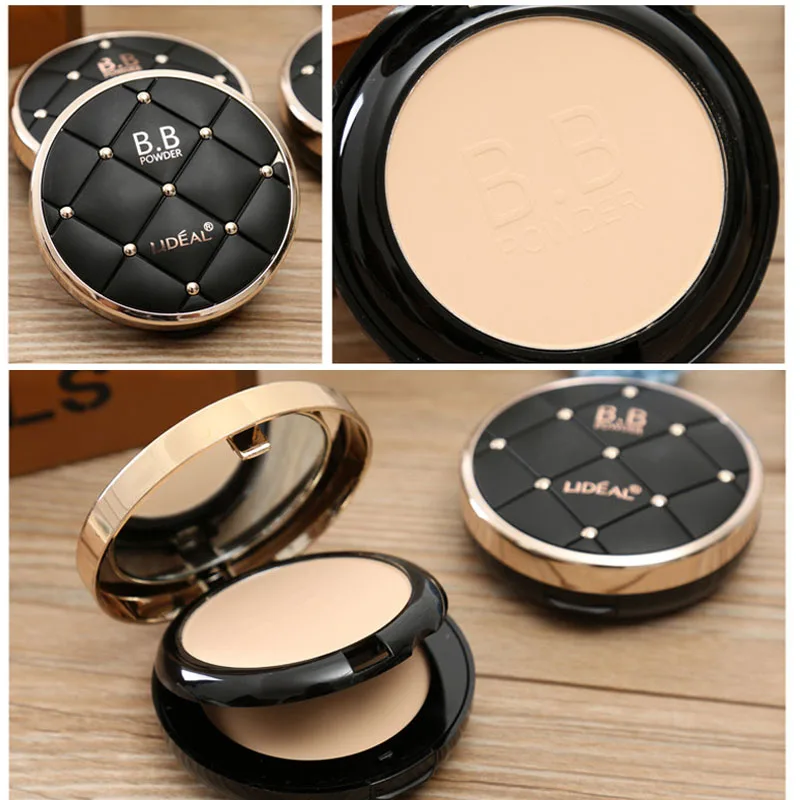 Brand Natural Make Up Base Face Powder Foundations Oil-control Brighten Concealer Whitening BB Pressed Cosmetics |