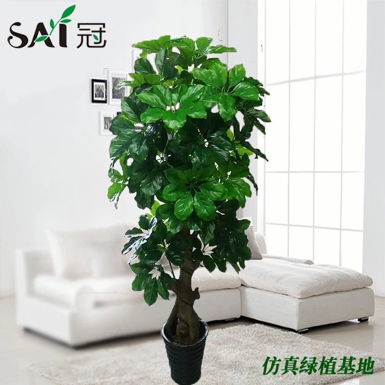 Гостиная моделирование завод дерево большой отель этаж цветочный поддельные