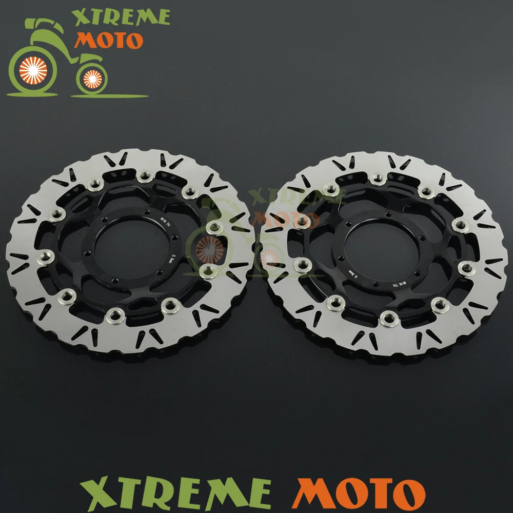 

2Pcs Black Motorcycle Front Floating Brake Disc Rotor For CBR600RR 03-14 CBR1000RR 04-05 CB1000R 08-14 CB1284 03-08