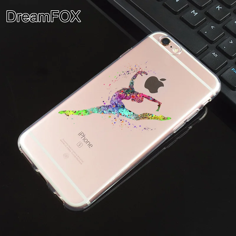 M501 гимнастический силуэт Мягкий ТПУ силиконовый чехол для Apple iPhone 11 Pro XR XS Max 8X7 6 6S