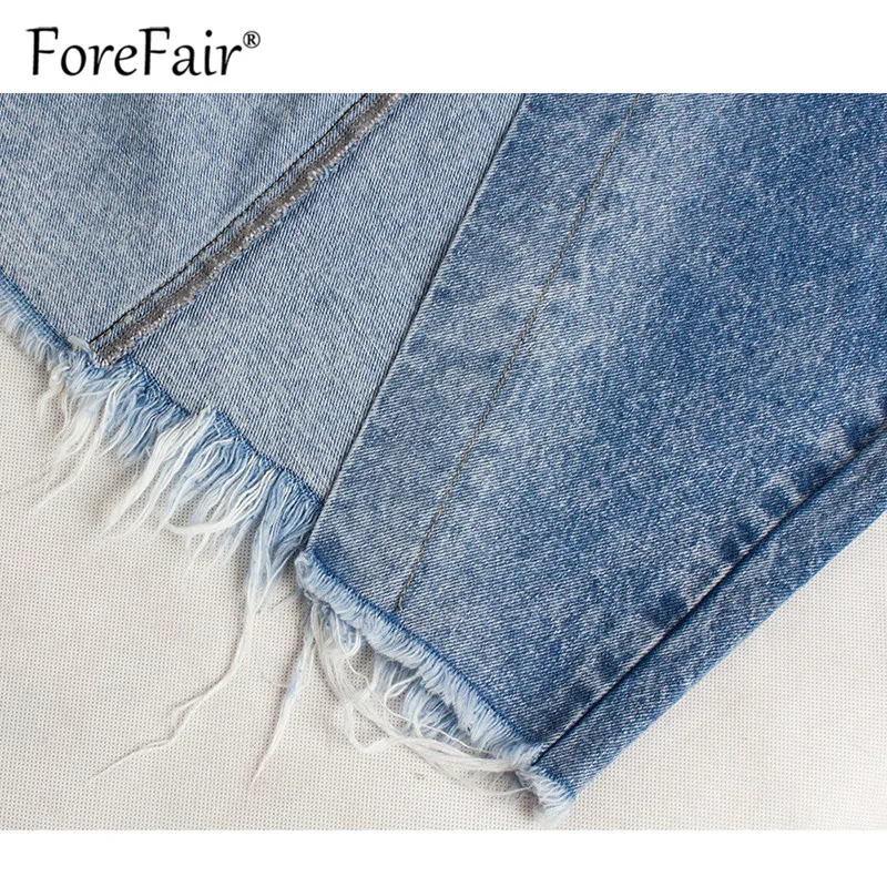 Женские джинсы с высокой талией Forefair синяя повседневная юбка средней длины