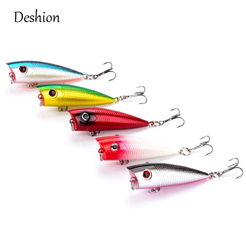 попер для рыбалки Deshion Поппер воблер рыболовная приманка с 8 # крючками 6 см г