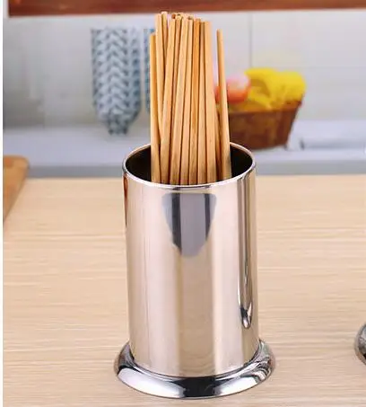 A stainless steel Нож Ложка Вилка стойка для хранения корзины набор бутылок с деревянным лотком коробки из нержавеющей стали столовая посуда кухонные аксессуары wx11150950 - Цвет: A stainless steel