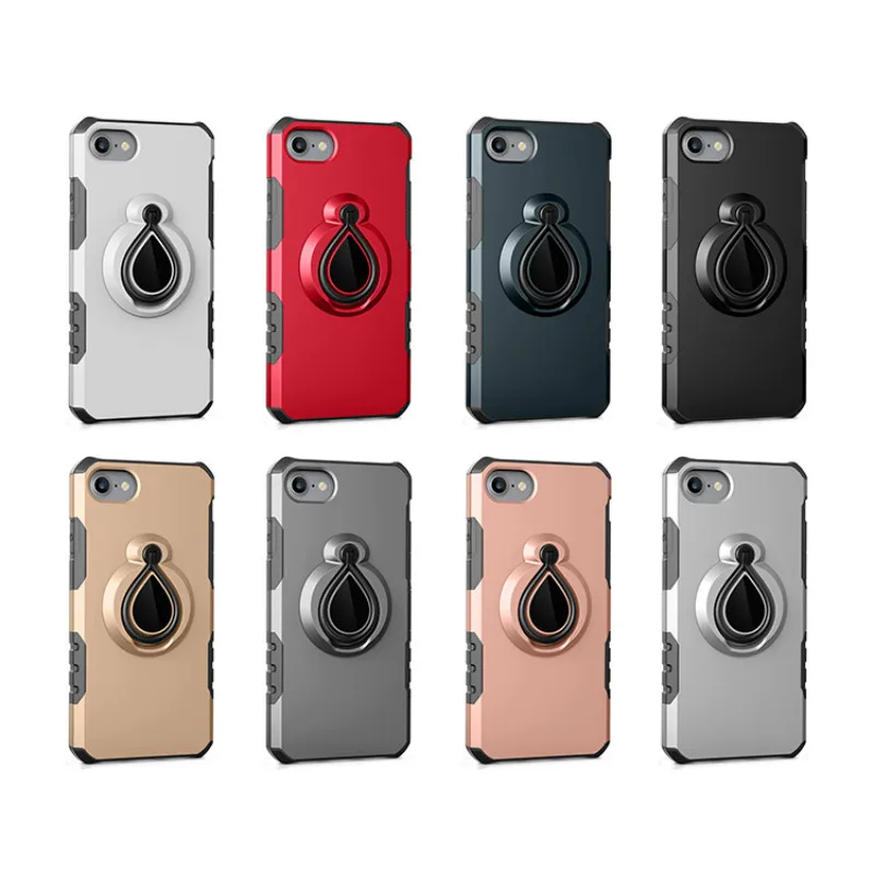 Case For iPhone 8 Plus Ring Car Magnetic Luxury Mobile Phone Hard Cover Armor X 7 6 6P SE Capas Funda | Мобильные телефоны и