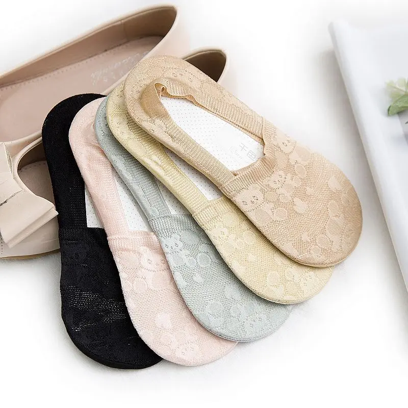 Носки женские короткие карамельных цветов 5 пар на лето 2019 | Женская одежда