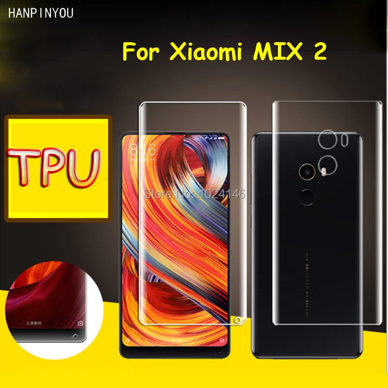 Защитная пленка из мягкого ТПУ с полным покрытием для Xiaomi Mi Mix 2 Mix2 изогнутые