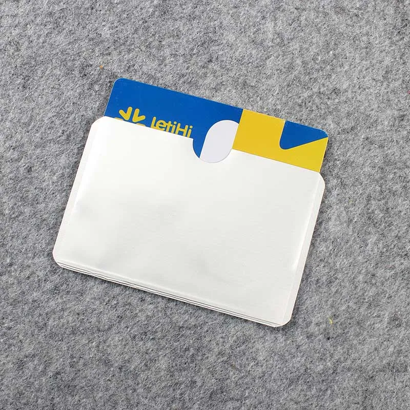 10 шт./пакет анти rfid кошелек блокирующий считыватель держатель для банковских