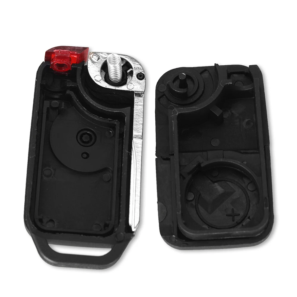 KEYYOU 10X Flip Folding Remote Key Shell 1 Buttons For Mercedes Benz W168 W124 W202 1984-2004 A C E Two Smart Uncut Blade | Автомобили и
