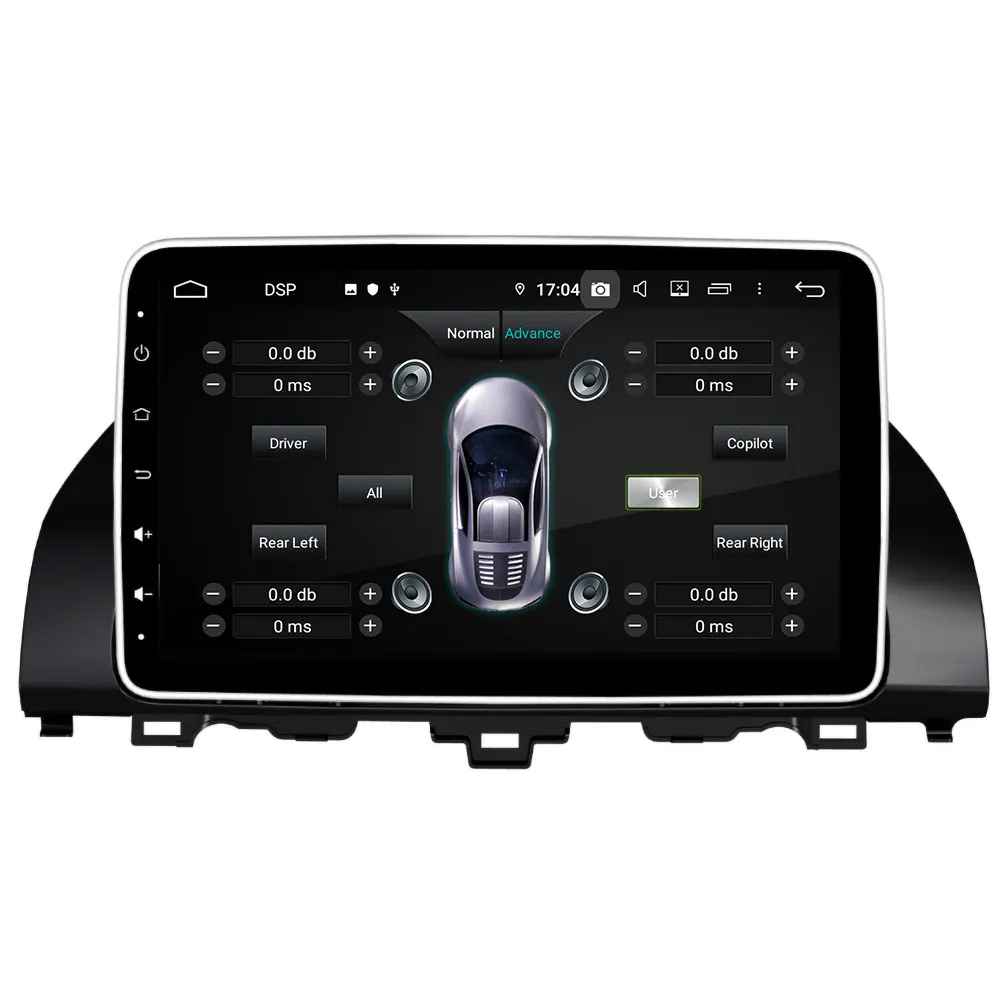 Android 9 4G+ 64G Автомобильный gps навигатор для Honda Accord tenth мультимедийный автомобильный DVD головное устройство радио магнитофон стерео DSP