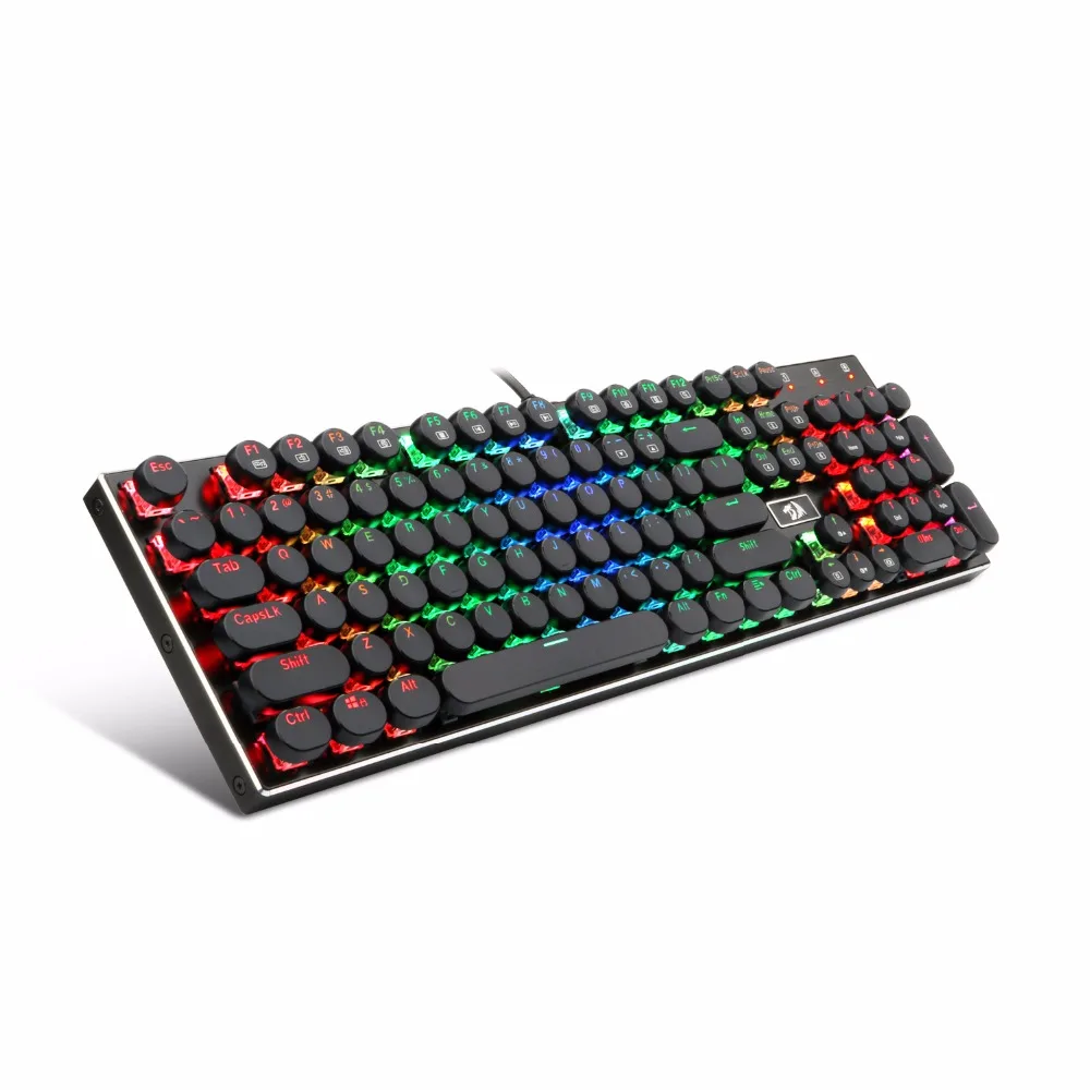 Redragon K556 PK RGB светодиодный механический игровой клавиатура с коричневыми