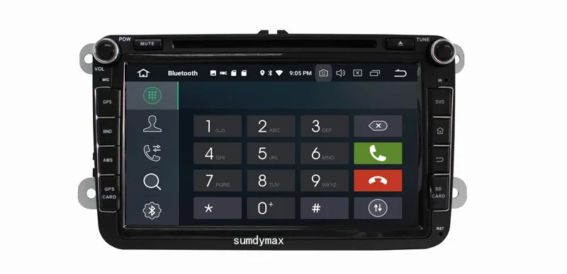 Автомобильный DVD-плеер 2DIN Android 10 0 для Volkswagen Passat Polo Golf CC Skoda Seat GPS Navigaiton