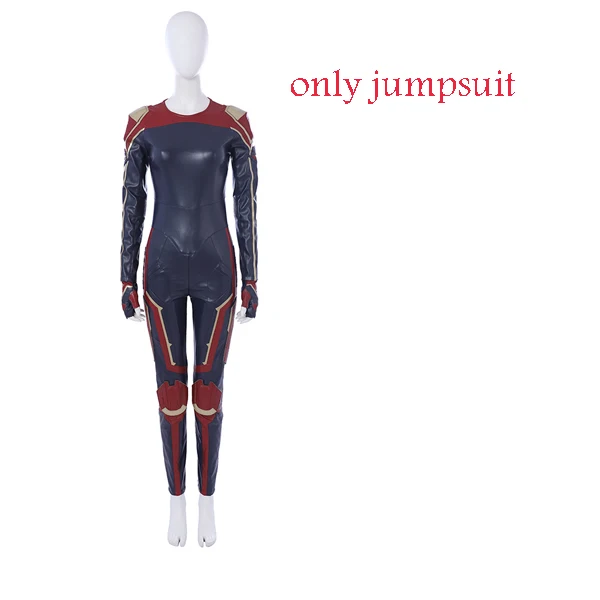 jumpsuit Костюм Марвел на Хэллоуин, костюм Марвел, костюм капитана Марвел, костюм капитана Марвел на заказ - Цвет: jumpsuit