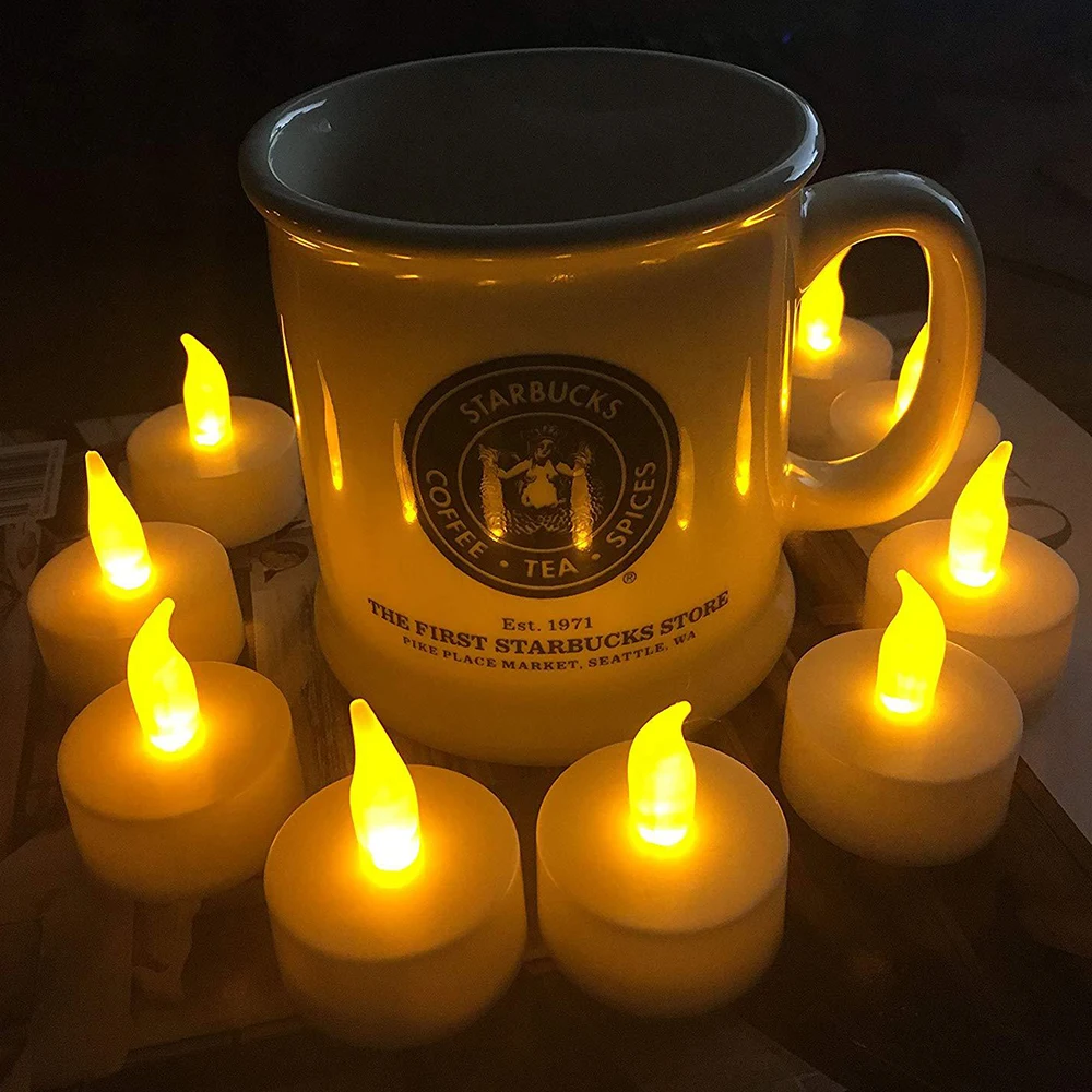 5 шт. Светодиодная свеча чайный свет на батарейках лампа имитация цвета пламени