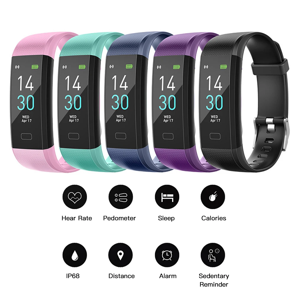 Горячая Распродажа S5 тонкий ремешок пульсометр напоминание фитнес трекер