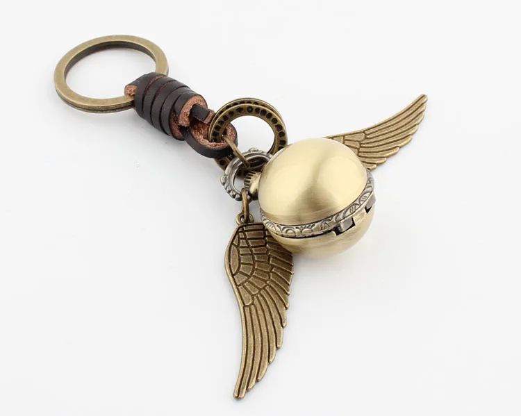 Angel Wings Quidditc золотые Snitch карманные часы брелок шары Snitch брелок Летающий вор прибор для поворота времени вспять