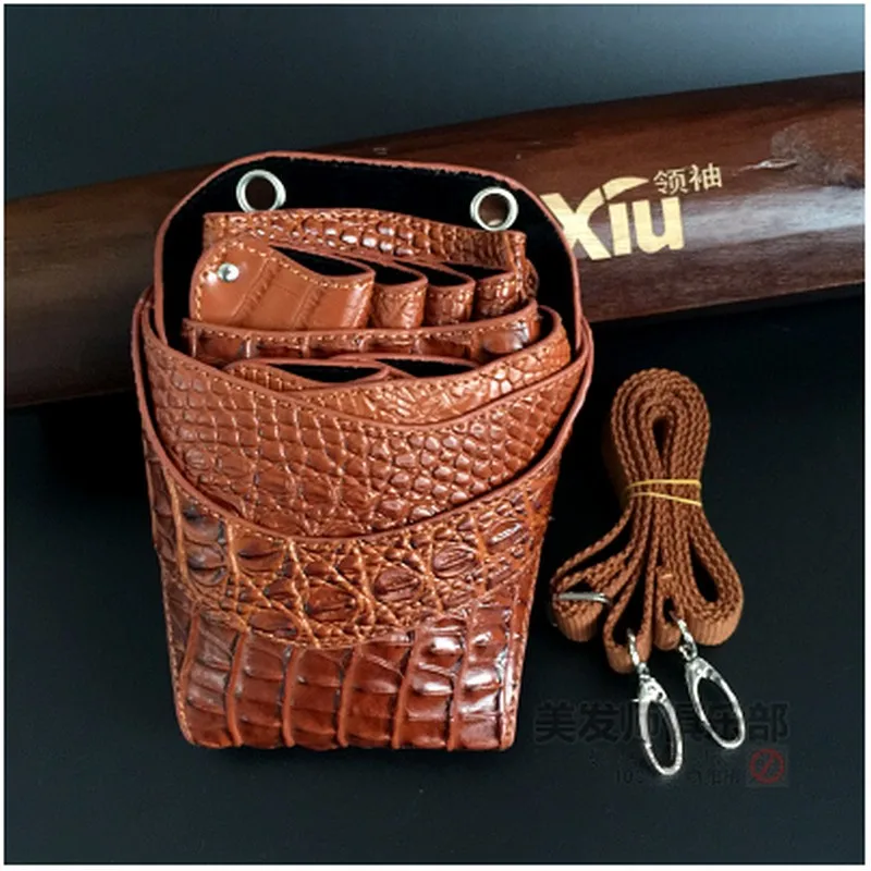 Набор парикмахерских ножниц для кожи салонный Многофункциональный футляр с