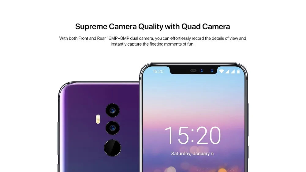 UMIDIGI Z2, глобальная версия, 6,2 дюйма, FHD, Android 8,1, смартфон Helio P23, 6 ГБ ОЗУ, 64 Гб ПЗУ, 4 камеры, 3850 мАч, мобильный телефон с функцией распознавания лица