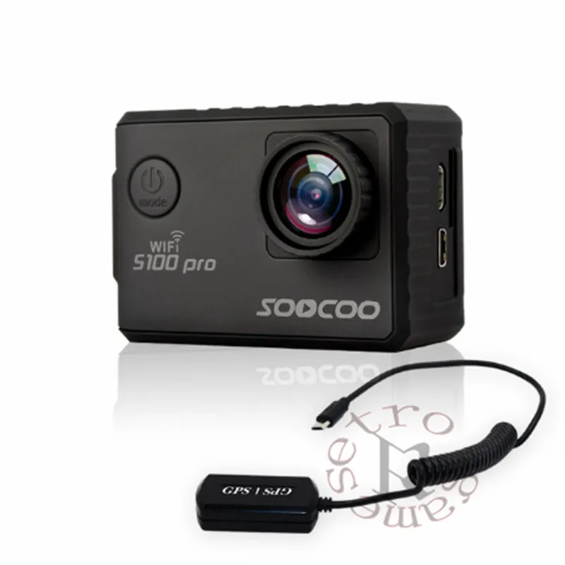 SOOCOO S100 S100PRO 4K UHD Wifi Спорт 2 &quotэкран гироскопа GPS экшн-камера (опционально: голосовое