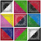 Новый 100% хлопок 2 цвета в половину банданы с узором 