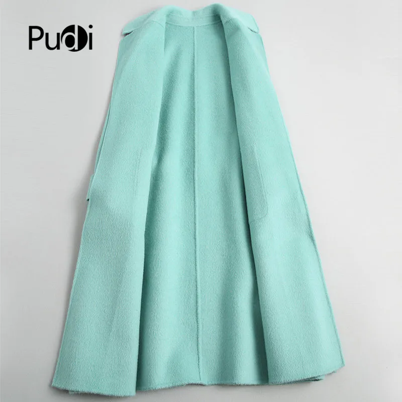 PUDI A39402 Женская Новая мода яркие цвета шерстяная куртка леди длинный стиль досуг осень/зима шерстяное пальто