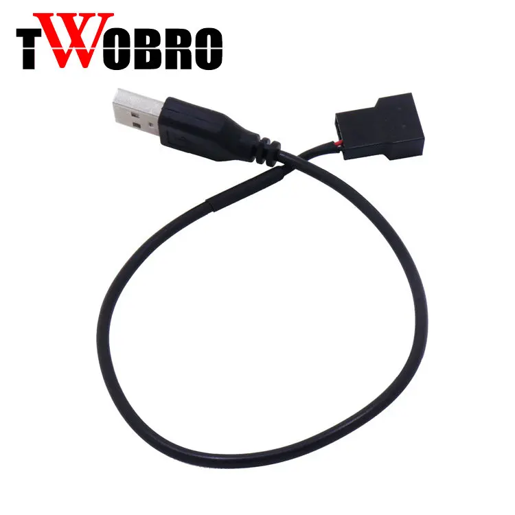 30 см USB для 3 Pin или 4 адаптер вентилятора кабели 3/4 компьютерный ПК Вентилятор