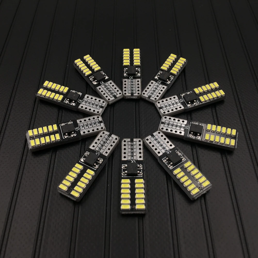 T10 светодиодный 194 W5W 24 CANBUS 3014SMD ошибок автомобиля клиновидные боковые светильник